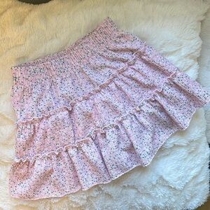 Zara girls floral skirt in pink size youth 7